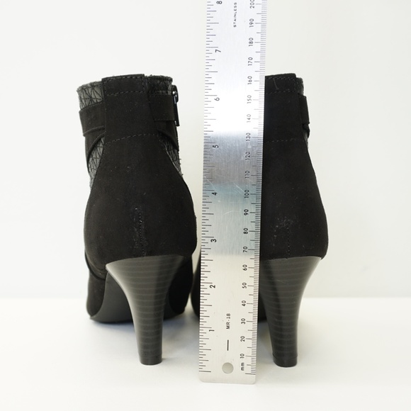 Apri High Heel Ankle Boot Bootie Black 8.5 - Picture 6 of 8